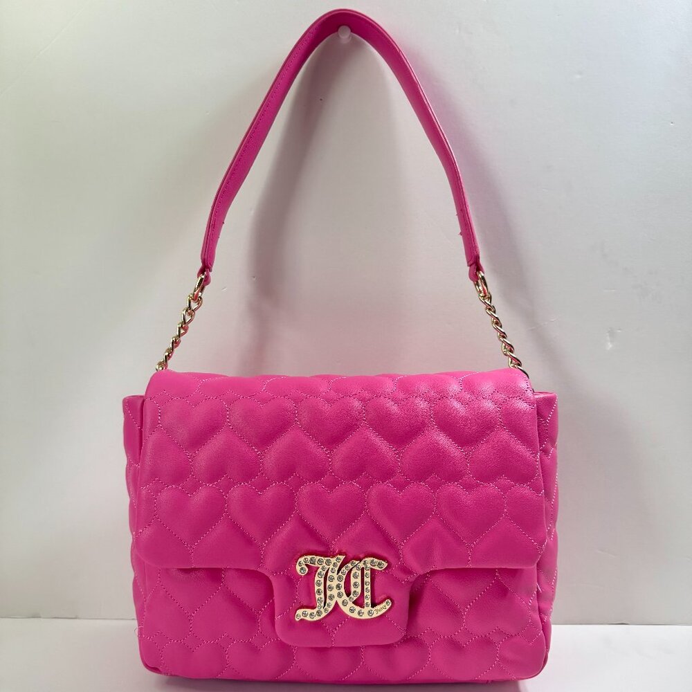 JUICY COUTURE YK2 BRIGHTER THAN A DIAMOND SHOULDER BAG JUICY PINK